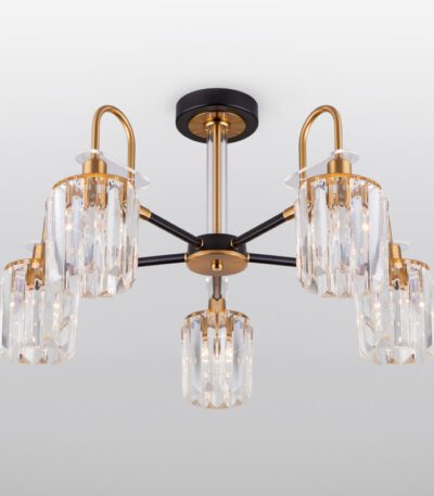 Люстра на штанге Eurosvet 70090/5 черный