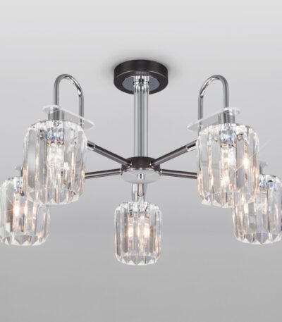 Люстра на штанге Eurosvet 70090/5 графит