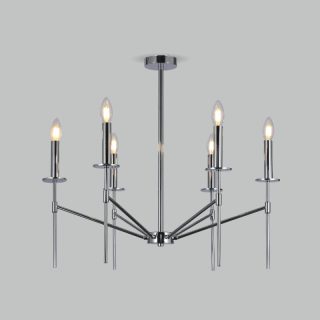 Люстра на штанге Eurosvet Anders 60142/6 хром Smart a061933
