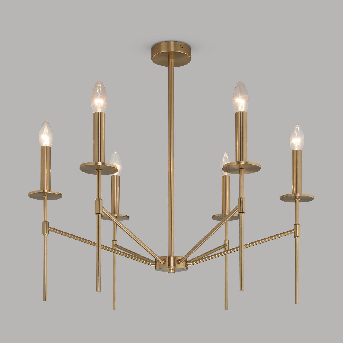 Люстра на штанге Eurosvet Anders 60142/6 латунь Smart a061930 Люстра на штанге Eurosvet Anders 60142/6 латунь Smart a061930