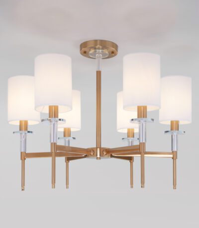 Люстра на штанге Eurosvet Brielle 60132/6 латунь