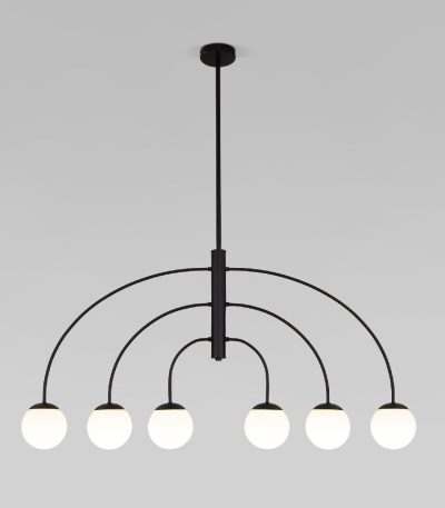 Люстра на штанге Eurosvet Cenacolo 30179/6 черный a069124