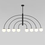 Люстра на штанге Eurosvet Cenacolo 30179/8 черный a069122