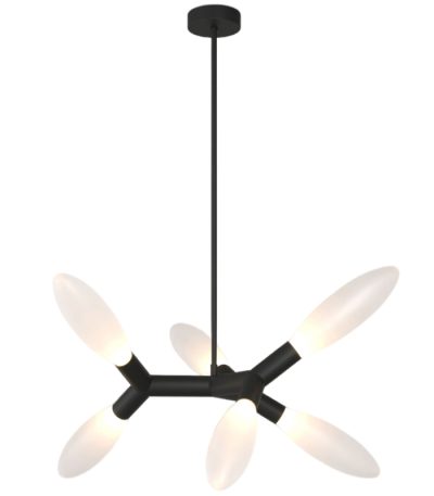 Люстра на штанге Eurosvet Covalent 30180/6 черный Smart a069153