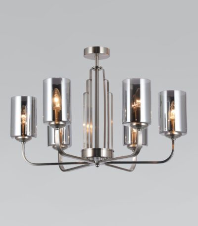 Люстра на штанге Eurosvet Defi 60138/6 сатин-никель a060903