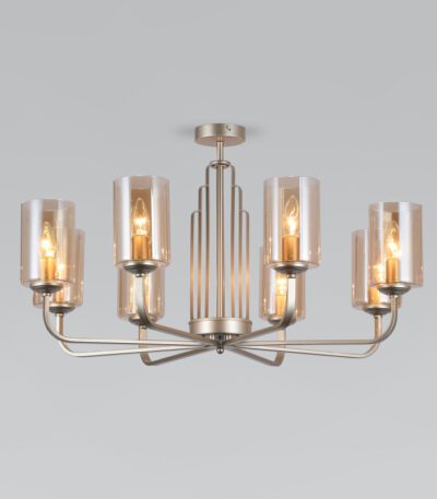 Люстра на штанге Eurosvet Defi 60138/8 перламутровое золото a060907