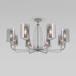 Люстра на штанге Eurosvet Defi 60138/8 сатин-никель a060904