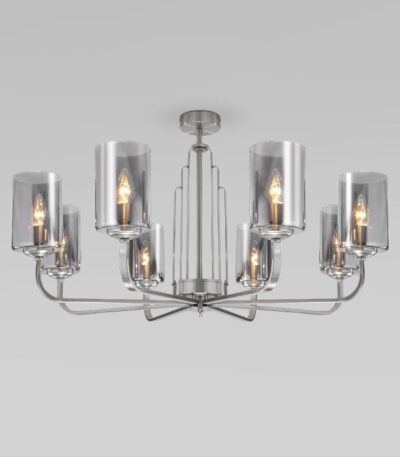 Люстра на штанге Eurosvet Defi 60138/8 сатин-никель a060904