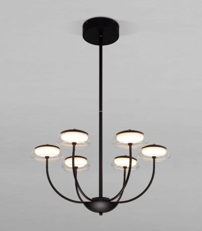 Люстра на штанге Eurosvet Fungo 50388 LED черный a068861