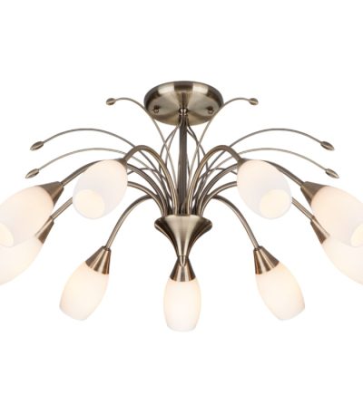 Люстра на штанге Eurosvet Ginevra 22080/9 античная бронза 00000055431