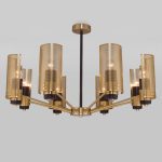 Люстра на штанге Eurosvet Grino 70139/8 латунь