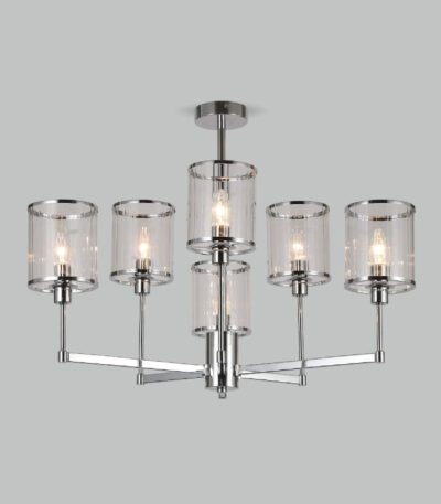 Люстра на штанге Eurosvet Inari 60144/6 хром a061946