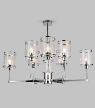 Люстра на штанге Eurosvet Inari 60144/8 хром a061947