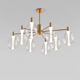 Люстра на штанге Eurosvet Magma 60175/8 латунь Smart a069323