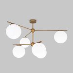 Люстра на штанге Eurosvet Marbella 60147/6 латунь Smart a063851