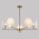 Люстра на штанге Eurosvet Marble 60158/5 латунь Smart a065049