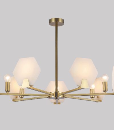 Люстра на штанге Eurosvet Marble 60158/7 латунь Smart a065050