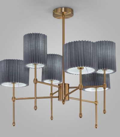 Люстра на штанге Eurosvet Notturno 60162/6 латунь Smart a065665