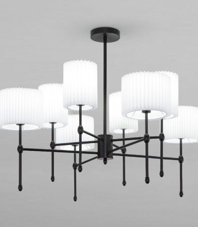 Люстра на штанге Eurosvet Notturno 60162/8 черный Smart a065663