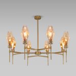 Люстра на штанге Eurosvet Prism 60143/8 латунь a061937