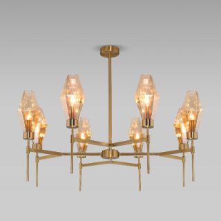 Люстра на штанге Eurosvet Prism 60143/8 латунь a061937