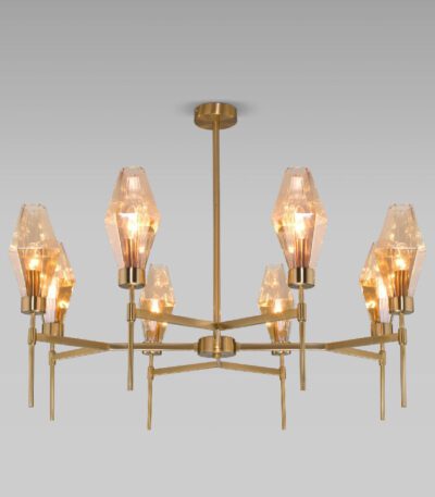 Люстра на штанге Eurosvet Prism 60143/8 латунь a061937