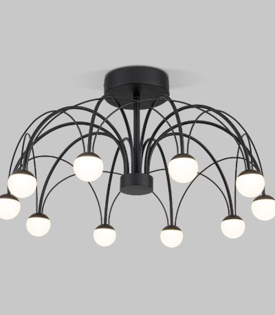 Люстра на штанге Eurosvet Ragno 90035/10 LED черный a069307