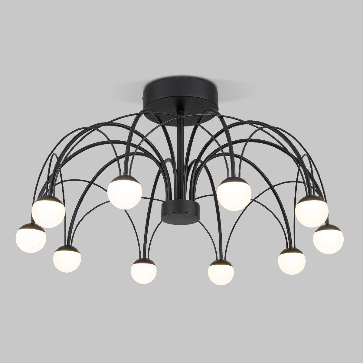 Люстра на штанге Eurosvet Ragno 90035/10 LED черный a069307 Люстра на штанге Eurosvet Ragno 90035/10 LED черный a069307