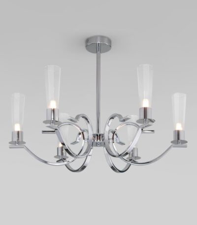 Люстра на штанге Eurosvet Rosher 60141/6 хром a060334