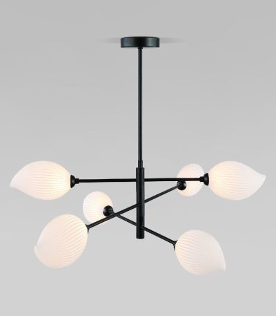 Люстра на штанге Eurosvet Sinki 30189/6 черный a065721