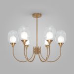 Люстра на штанге Eurosvet Spritz 70217/6 латунь Smart a064749