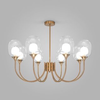 Люстра на штанге Eurosvet Spritz 70217/8 латунь Smart a064748