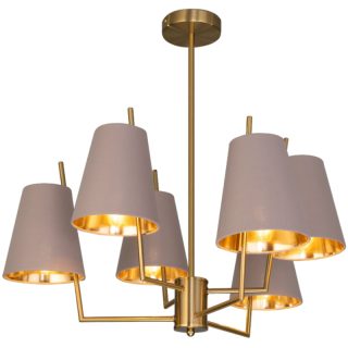 Люстра на штанге Eurosvet Topanga 60173/6 латунь Smart a069017