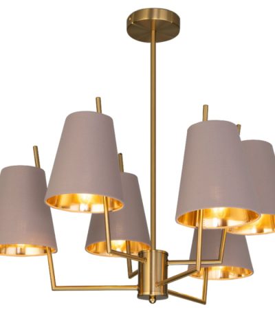 Люстра на штанге Eurosvet Topanga 60173/6 латунь Smart a069017