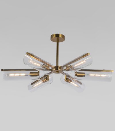 Люстра на штанге Eurosvet Trompeta 70144/6 латунь a060897