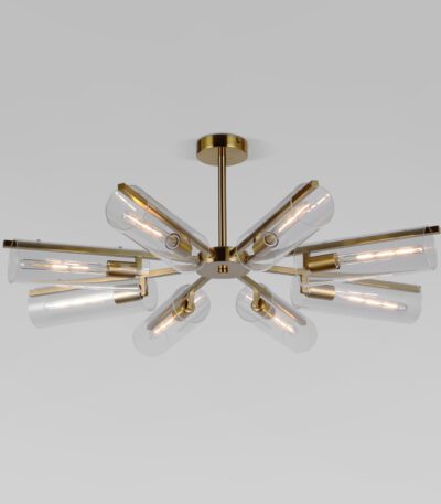 Люстра на штанге Eurosvet Trompeta 70144/8 латунь a060898