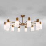 Люстра на штанге Eurosvet Vegga 70160/12 латунь Smart a057111