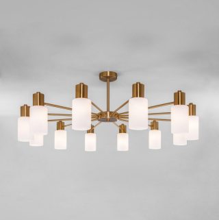 Люстра на штанге Eurosvet Vegga 70160/12 латунь Smart a057111