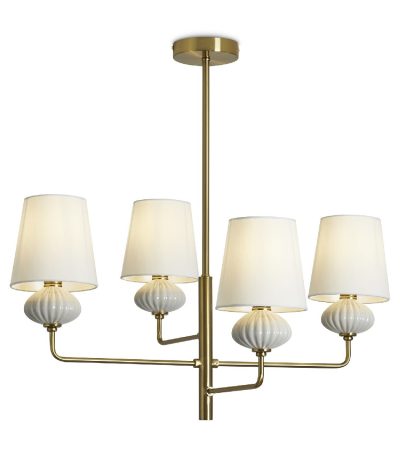 Люстра на штанге Freya Ceramics FR2029PL-04BS