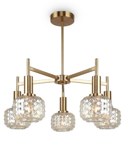 Люстра на штанге Freya Fero FR5366CL-05BS