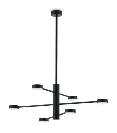 Люстра на штанге Freya Tactic FR5363CL-06B