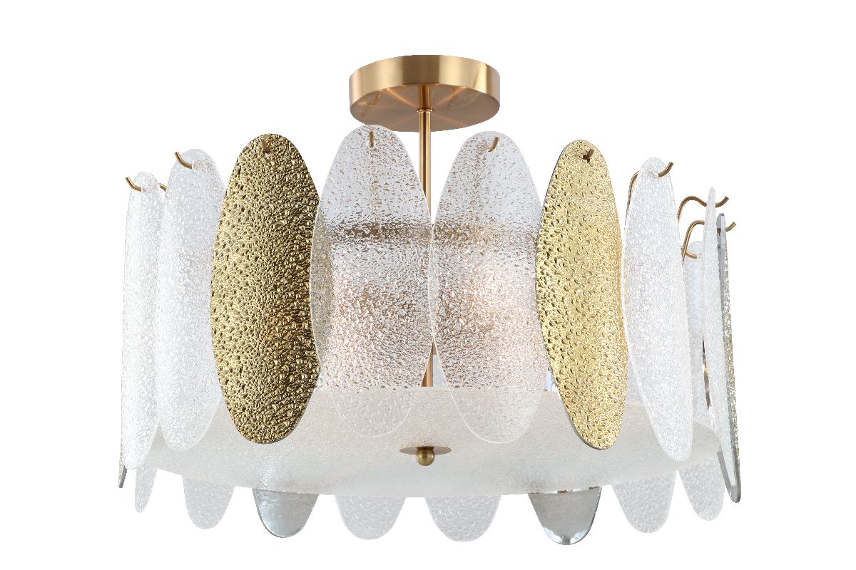 Люстра на штанге iLamp Dolce 15552-6 ANB+MULT Люстра на штанге iLamp Dolce 15552-6 ANB+MULT