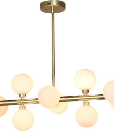 Люстра на штанге iLamp Golden 712P/12 GL-WH