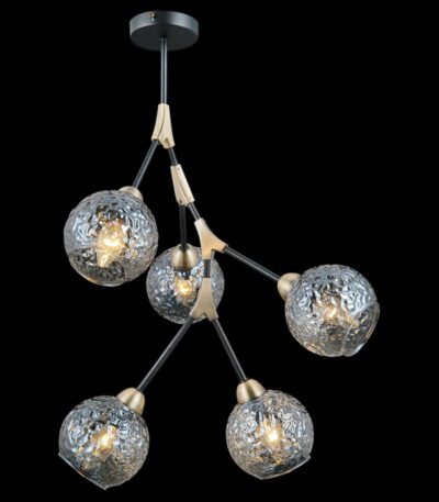 Люстра на штанге Illumico IL0263-5PSQ-79 BK AB