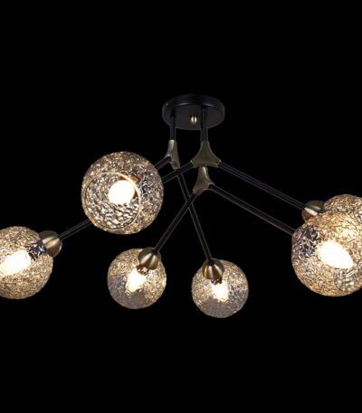 Люстра на штанге Illumico IL0264-6CSQ-79 BK AB