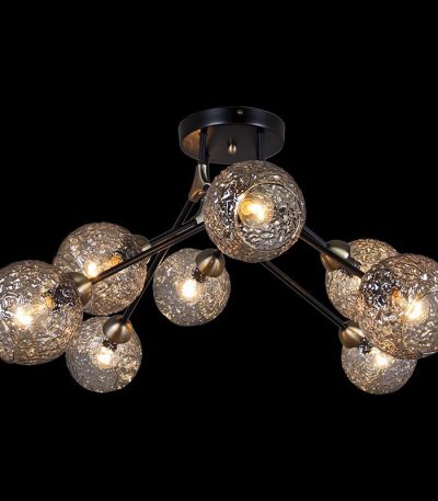 Люстра на штанге Illumico IL0264-8CSQ-79 BK AB