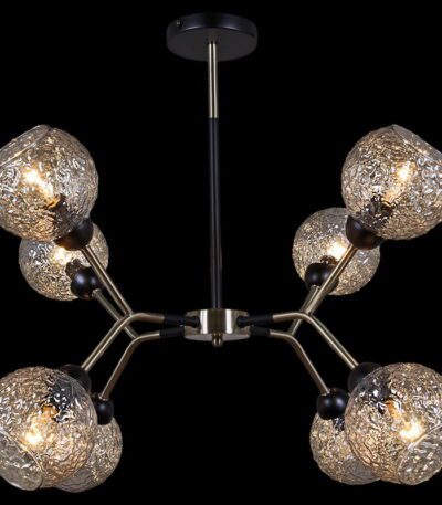 Люстра на штанге Illumico IL0268-8PSQ-79 BK AB