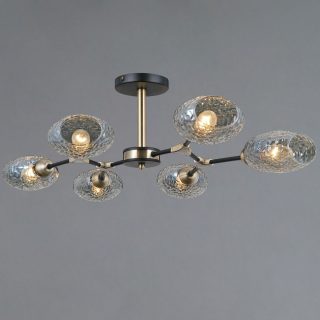 Люстра на штанге Illumico IL0272-6CSQ-25 BK AB TRENTO