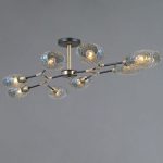 Люстра на штанге Illumico IL0272-8CSQ-25 BK AB TRENTO