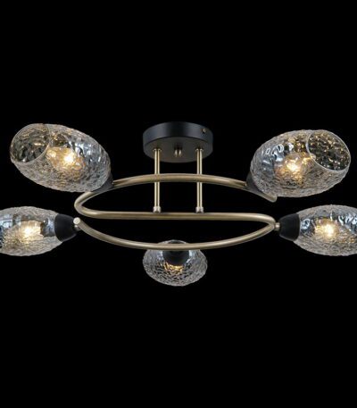 Люстра на штанге Illumico IL0300-5CSQ-79 BK AB